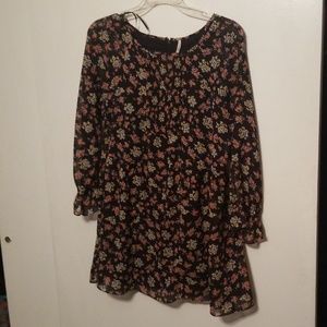 Free people floral sheer dress